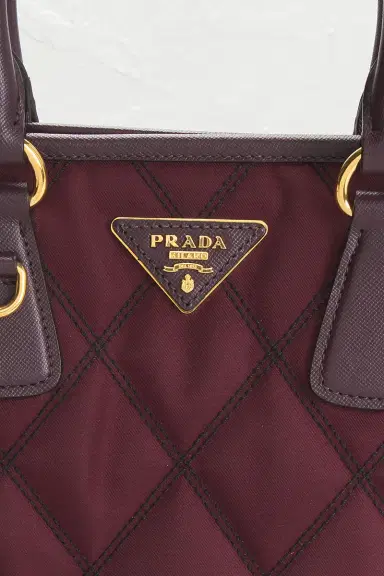 FWRD Renew Prada Tessuto Quilted Nylon Handbag | Thumbnail 5 FWRD Renew Prada Tessuto Quilted Nylon Handbag | Thumbnail 5