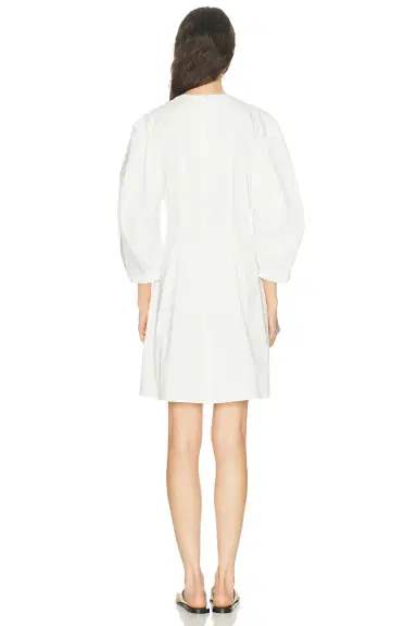 Toteme Balloon Sleeve Cotton Dress | Thumbnail 3 Toteme Balloon Sleeve Cotton Dress | Thumbnail 3