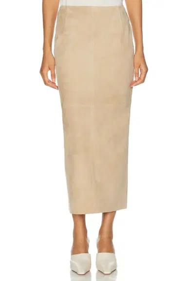 Nour Hammour Selly Suede Skirt | Thumbnail 1 Nour Hammour Selly Suede Skirt | Thumbnail 1