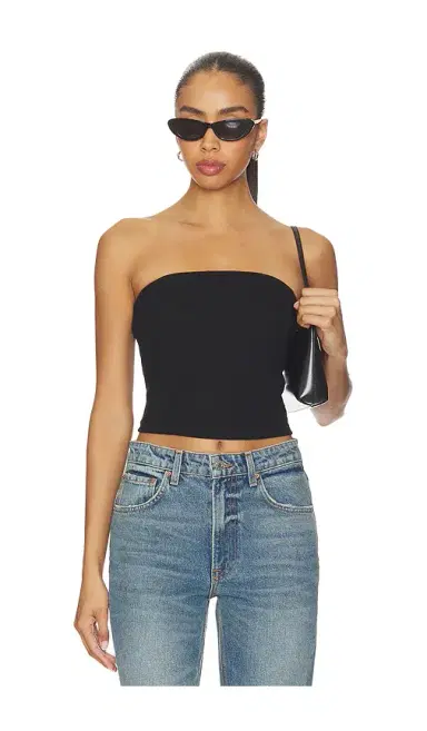 ENZA COSTA Cotton Rib Bandeau Top | Thumbnail 1 ENZA COSTA Cotton Rib Bandeau Top | Thumbnail 1