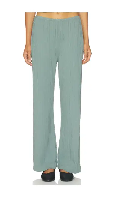 DONNI. The Pointelle Simple Crop Pant | Thumbnail 1 DONNI. The Pointelle Simple Crop Pant | Thumbnail 1