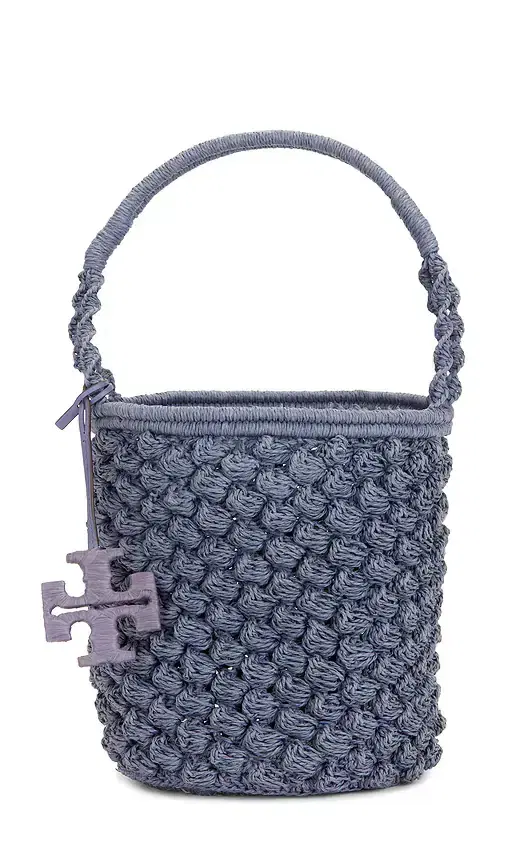 Ella Hand-crocheted Popcorn Stitch Bucket Bag Ella Hand-crocheted Popcorn Stitch Bucket Bag