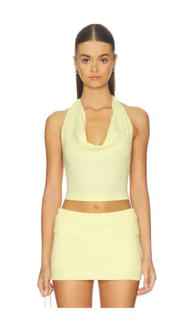 Frankies Bikinis X JENNIE Briar Cloud Knit Halter Top | Thumbnail 1 Frankies Bikinis X JENNIE Briar Cloud Knit Halter Top | Thumbnail 1