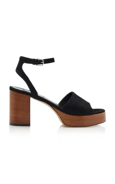 TOTEME Suede Platform Sandals | Thumbnail 6 TOTEME Suede Platform Sandals | Thumbnail 6