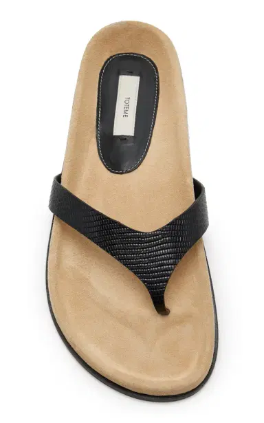 TOTEME Swift Lizard-Embossed Leather Sandals | Thumbnail 3 TOTEME Swift Lizard-Embossed Leather Sandals | Thumbnail 3