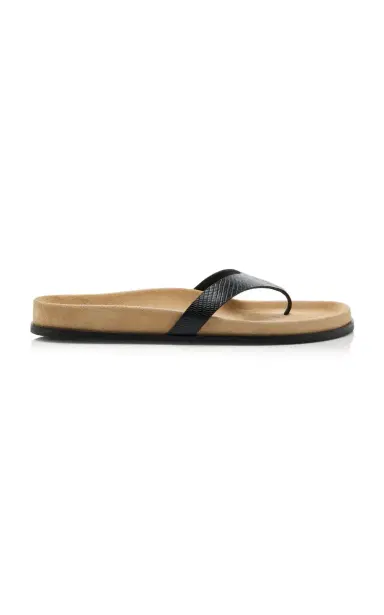 TOTEME Swift Lizard-Embossed Leather Sandals | Thumbnail 1 TOTEME Swift Lizard-Embossed Leather Sandals | Thumbnail 1
