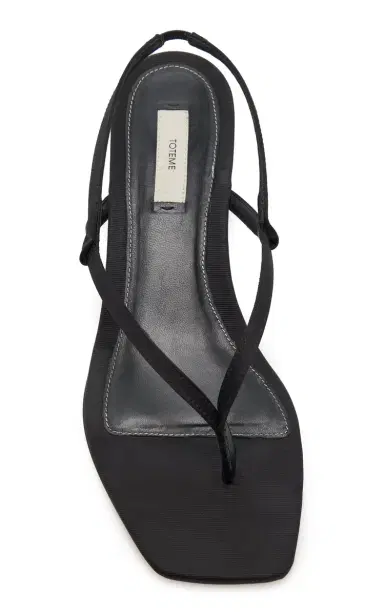 TOTEME Satin Slingback Sandals | Thumbnail 3 TOTEME Satin Slingback Sandals | Thumbnail 3