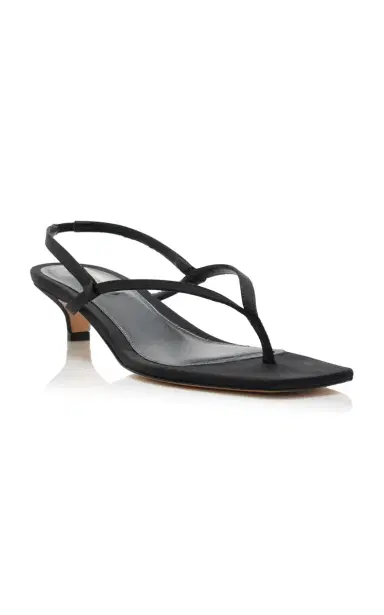 TOTEME Satin Slingback Sandals | Thumbnail 4 TOTEME Satin Slingback Sandals | Thumbnail 4