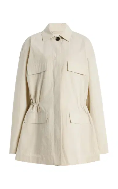 TOTEME Cinched Cotton-Blend Utility Jacket | Thumbnail 1 TOTEME Cinched Cotton-Blend Utility Jacket | Thumbnail 1