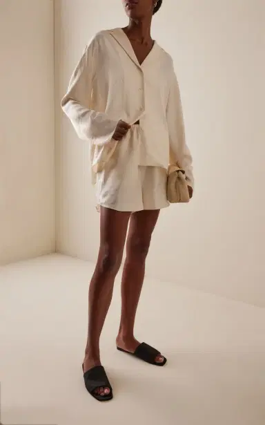 Toteme Organic Silk PJ Short | Thumbnail 2 Toteme Organic Silk PJ Short | Thumbnail 2