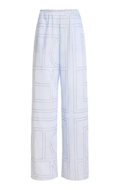 TOTEME Monogram Cotton-Blend PJ Bottoms | Thumbnail 6 TOTEME Monogram Cotton-Blend PJ Bottoms | Thumbnail 6