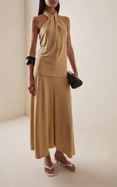 TOTEME Twisted Jersey Halter Top | Thumbnail 3 TOTEME Twisted Jersey Halter Top | Thumbnail 3