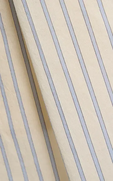 TOTEME Striped High-Rise Cotton-Silk Barrel Pants | Thumbnail 5 TOTEME Striped High-Rise Cotton-Silk Barrel Pants | Thumbnail 5