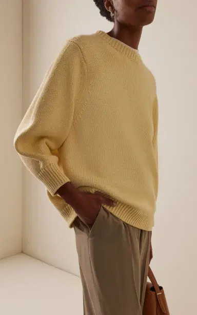 TOTEME Oversized Cotton Sweater | Thumbnail 3 TOTEME Oversized Cotton Sweater | Thumbnail 3