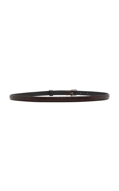 TOTEME Slim Lizard-Embossed Leather Belt | Thumbnail 3 TOTEME Slim Lizard-Embossed Leather Belt | Thumbnail 3