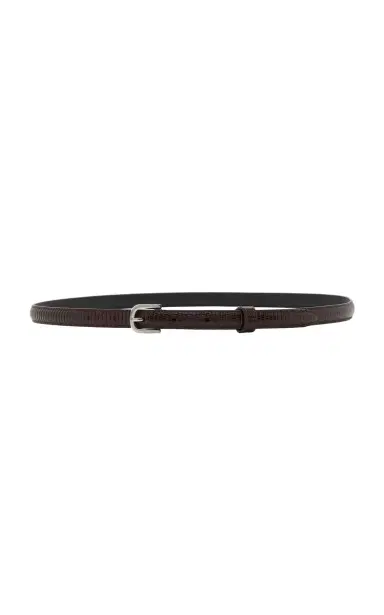 TOTEME Slim Lizard-Embossed Leather Belt | Thumbnail 4 TOTEME Slim Lizard-Embossed Leather Belt | Thumbnail 4