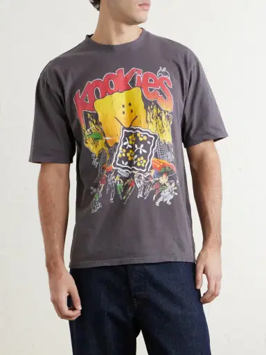 KAPITAL Buster Peckish Bowy Printed Cotton-Jersey T-Shirt - Men | Thumbnail 3 KAPITAL Buster Peckish Bowy Printed Cotton-Jersey T-Shirt - Men | Thumbnail 3