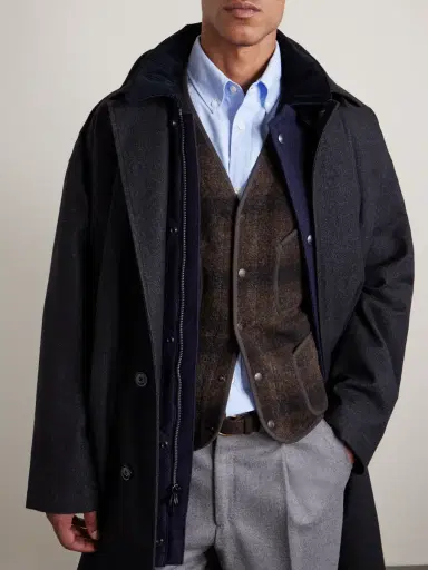 RRL Monroe Slim-Fit Checked Wool and Cotton-Blend Vest - Men | Thumbnail 5 RRL Monroe Slim-Fit Checked Wool and Cotton-Blend Vest - Men | Thumbnail 5