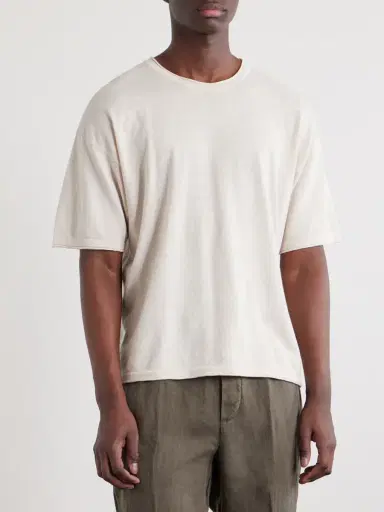 NN07 Ryan Knitted Cotton and Linen-Blend T-Shirt - Men | Thumbnail 3 NN07 Ryan Knitted Cotton and Linen-Blend T-Shirt - Men | Thumbnail 3