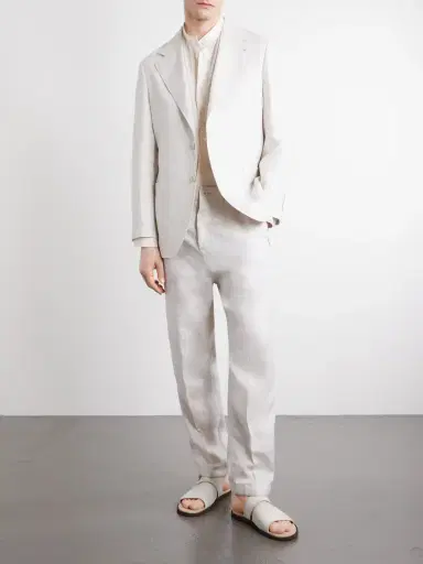 Brunello Cucinelli Linen Shirt - Men | Thumbnail 2 Brunello Cucinelli Linen Shirt - Men | Thumbnail 2