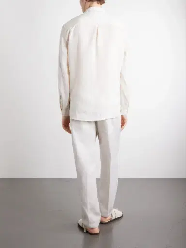 Brunello Cucinelli Linen Shirt - Men | Thumbnail 4 Brunello Cucinelli Linen Shirt - Men | Thumbnail 4