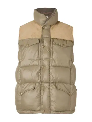 RRL Suede-Trimmed Shell Gilet - Men | Thumbnail 1 RRL Suede-Trimmed Shell Gilet - Men | Thumbnail 1