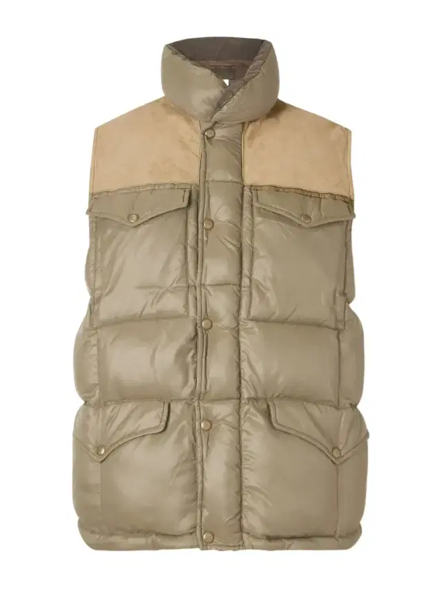 Suede-Trimmed Shell Gilet - Men Suede-Trimmed Shell Gilet - Men