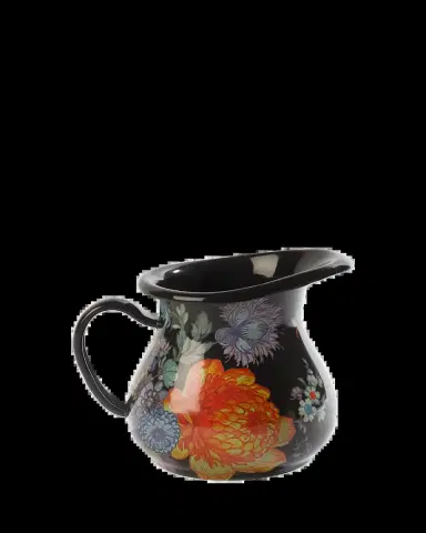 MacKenzie-Childs Flower Market Creamer, Black | Thumbnail 2 MacKenzie-Childs Flower Market Creamer, Black | Thumbnail 2