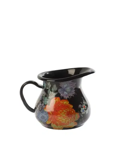 MacKenzie-Childs Flower Market Creamer, Black | Thumbnail 1 MacKenzie-Childs Flower Market Creamer, Black | Thumbnail 1