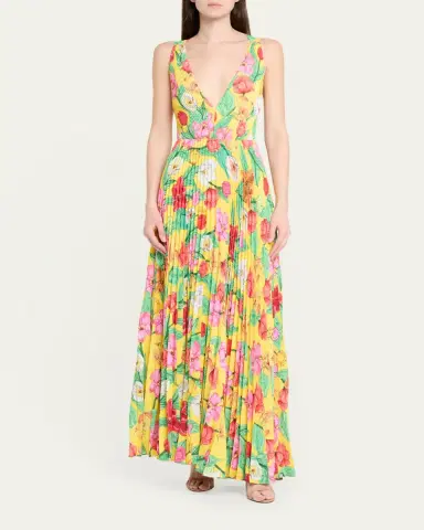 Milly Oria Tulip Rosette Maxi Dress | Thumbnail 2 Milly Oria Tulip Rosette Maxi Dress | Thumbnail 2