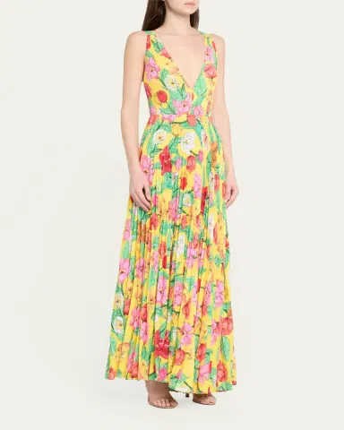 Milly Oria Tulip Rosette Maxi Dress | Thumbnail 4 Milly Oria Tulip Rosette Maxi Dress | Thumbnail 4