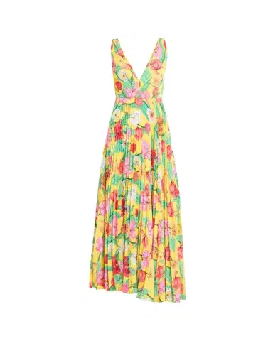Milly Oria Tulip Rosette Maxi Dress | Thumbnail 1 Milly Oria Tulip Rosette Maxi Dress | Thumbnail 1