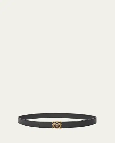 Loewe Anagram Reversible Grained Leather Belt | Thumbnail 3 Loewe Anagram Reversible Grained Leather Belt | Thumbnail 3