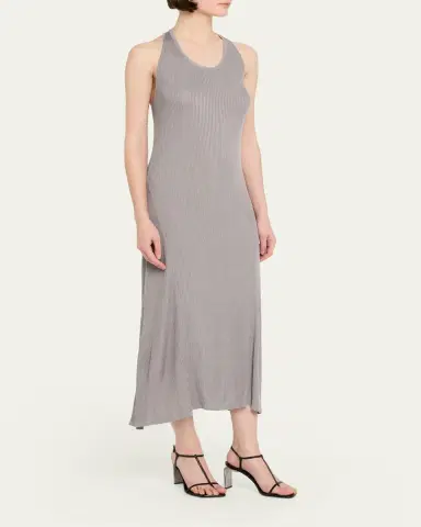Helmut Lang Twist-Back Ribbed Tank Dress | Thumbnail 4 Helmut Lang Twist-Back Ribbed Tank Dress | Thumbnail 4