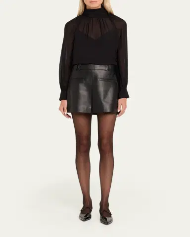 Veronica Beard Pavaline Vegan Leather Mini Skirt | Thumbnail 2 Veronica Beard Pavaline Vegan Leather Mini Skirt | Thumbnail 2
