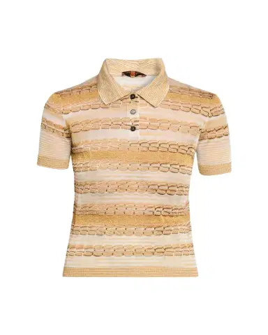 Missoni Brocade Pattern Polo Shirt | Thumbnail 1 Missoni Brocade Pattern Polo Shirt | Thumbnail 1