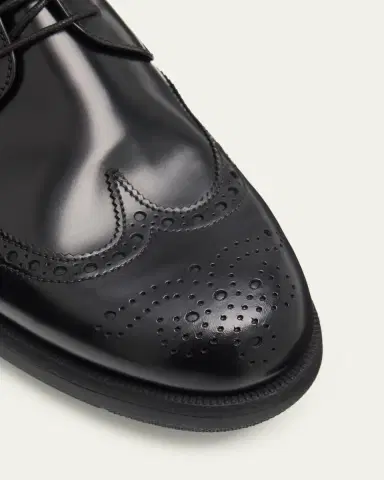 Church's Men's Ringmer Brogue Polished Fumé Leather Derby Shoes | Thumbnail 3 Church's Men's Ringmer Brogue Polished Fumé Leather Derby Shoes | Thumbnail 3