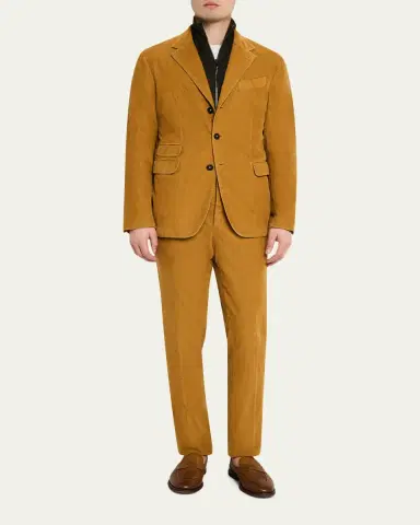 Massimo Alba Men's Sloop Two-Piece Baby Corduroy Suit | Thumbnail 2 Massimo Alba Men's Sloop Two-Piece Baby Corduroy Suit | Thumbnail 2