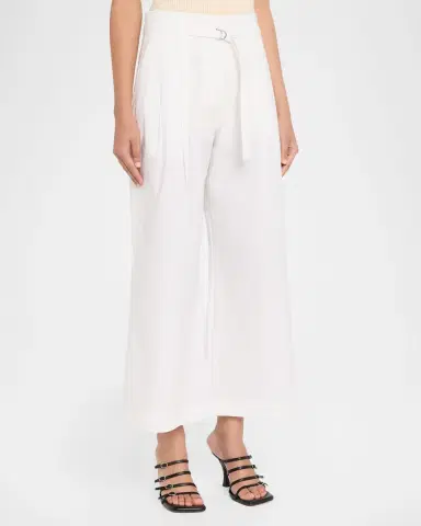 Proenza Schouler White Label Cropped Raver Pants in Poplin | Thumbnail 8 Proenza Schouler White Label Cropped Raver Pants in Poplin | Thumbnail 8