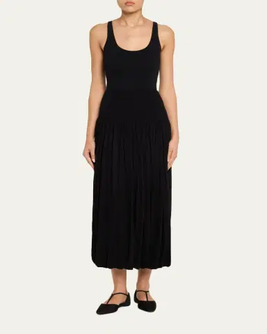 Toteme Soft Gathered Bubble-Hem Midi Skirt | Thumbnail 2 Toteme Soft Gathered Bubble-Hem Midi Skirt | Thumbnail 2