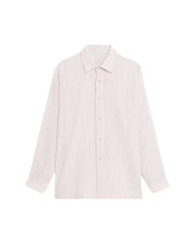 IM MEN Men's Oversized Cotton Linen Button-Front Shirt | Thumbnail 1 IM MEN Men's Oversized Cotton Linen Button-Front Shirt | Thumbnail 1