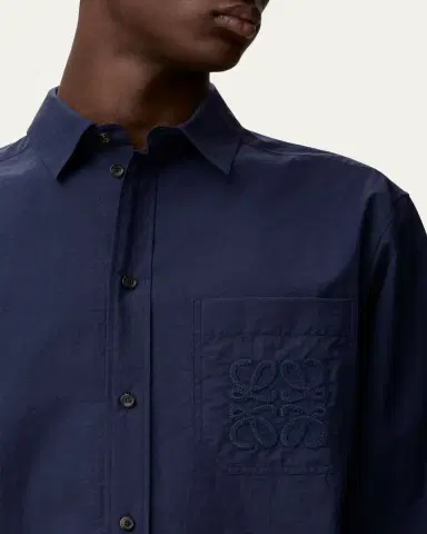LOEWE x Paula's Ibiza Men's Long-Sleeve Anagram Pocket Shirt | Thumbnail 5 LOEWE x Paula's Ibiza Men's Long-Sleeve Anagram Pocket Shirt | Thumbnail 5