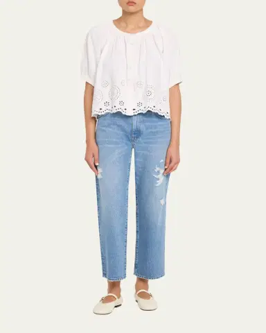 FRAME The Eyelet Resort Blouse | Thumbnail 2 FRAME The Eyelet Resort Blouse | Thumbnail 2