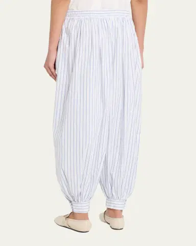 Cinq à Sept Leo Striped Drawstring Balloon Pants | Thumbnail 3 Cinq à Sept Leo Striped Drawstring Balloon Pants | Thumbnail 3