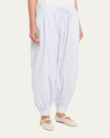 Cinq à Sept Leo Striped Drawstring Balloon Pants | Thumbnail 4 Cinq à Sept Leo Striped Drawstring Balloon Pants | Thumbnail 4