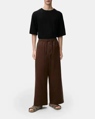 LOEWE x Paula's Ibiza Men's Washed Satin Wide-Leg Drawstring Pants | Thumbnail 2 LOEWE x Paula's Ibiza Men's Washed Satin Wide-Leg Drawstring Pants | Thumbnail 2