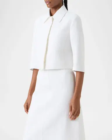 Akris Lewitt Cropped Double-Face Cotton Jacket | Thumbnail 6 Akris Lewitt Cropped Double-Face Cotton Jacket | Thumbnail 6