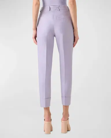 Akris Maxima Cotton Silk Cropped Pants | Thumbnail 3 Akris Maxima Cotton Silk Cropped Pants | Thumbnail 3