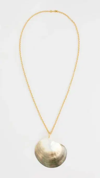 ANNI LU Golden Shell Necklace Ecru One Size | Thumbnail 4 ANNI LU Golden Shell Necklace Ecru One Size | Thumbnail 4