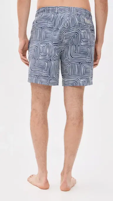 Fair Harbor The Bayberry Swim Trunks 7 Navy Wavy Sands | Thumbnail 3 Fair Harbor The Bayberry Swim Trunks 7 Navy Wavy Sands | Thumbnail 3